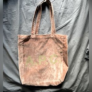 APC velvet tote bag